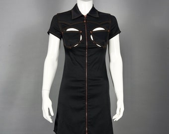 Vintage JEAN PAUL GAULTIER Cutout Bust Dress