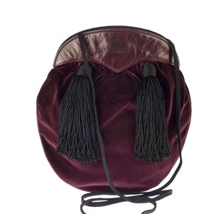 Vintage YVES SAINT LAURENT Ysl Velvet Tassel Russian Collection Bag Etsy