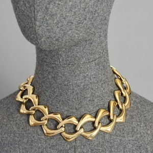 Vintage YVES SAINT LAURENT Ysl by Robert Goossens Chain Choker Necklace
