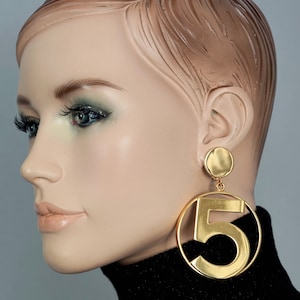 Chanel Gold Metal, Imitation Pearl, Gripoix CC Chain Hoop Earrings,2018, Fashion Earrings, Contemporary Jewelry (Very Good)