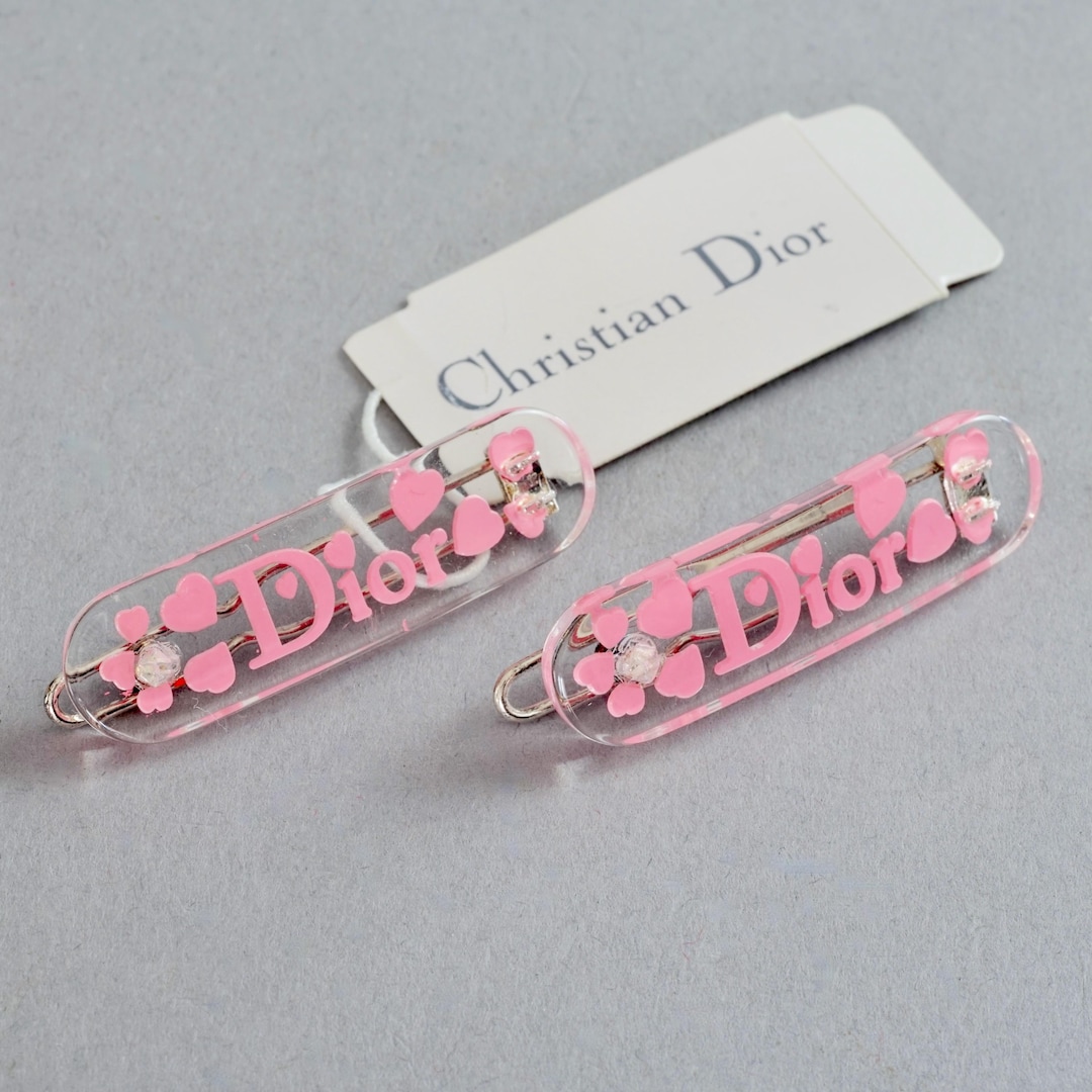 ディオール ヘアピン DIOR DIORAMOUR HAIR CLIP メタル ハート
