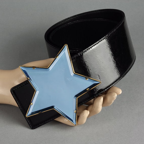 Vintage Massive YVES SAINT LAURENT Ysl Star Mirro… - image 1