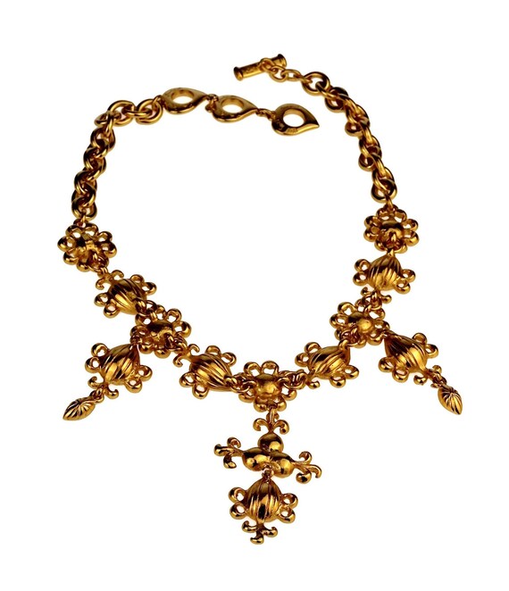 Vintage YVES SAINT LAURENT Ysl Arabesque Jewelled… - image 7