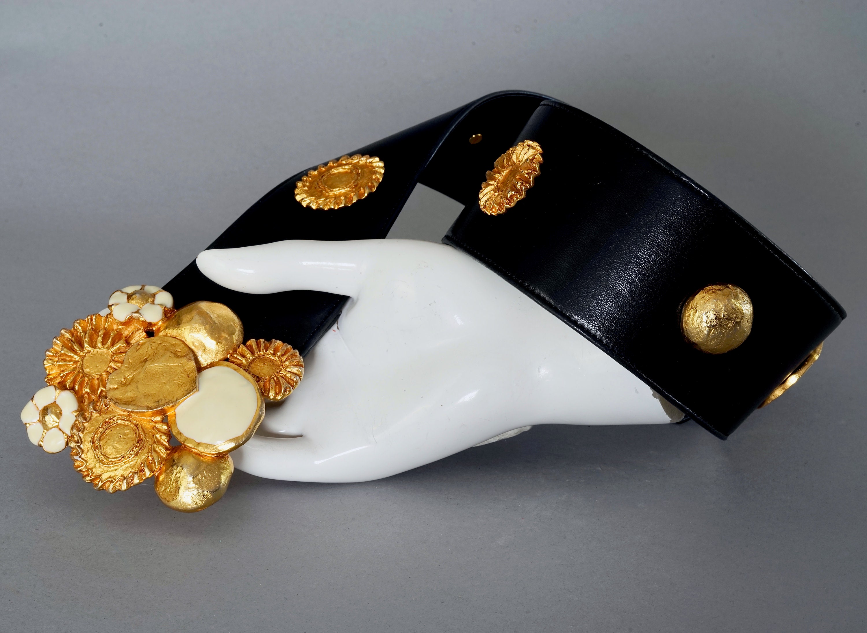 Vintage CHRISTIAN LACROIX Gilt and Enamel Baroque Charms  display picture 2