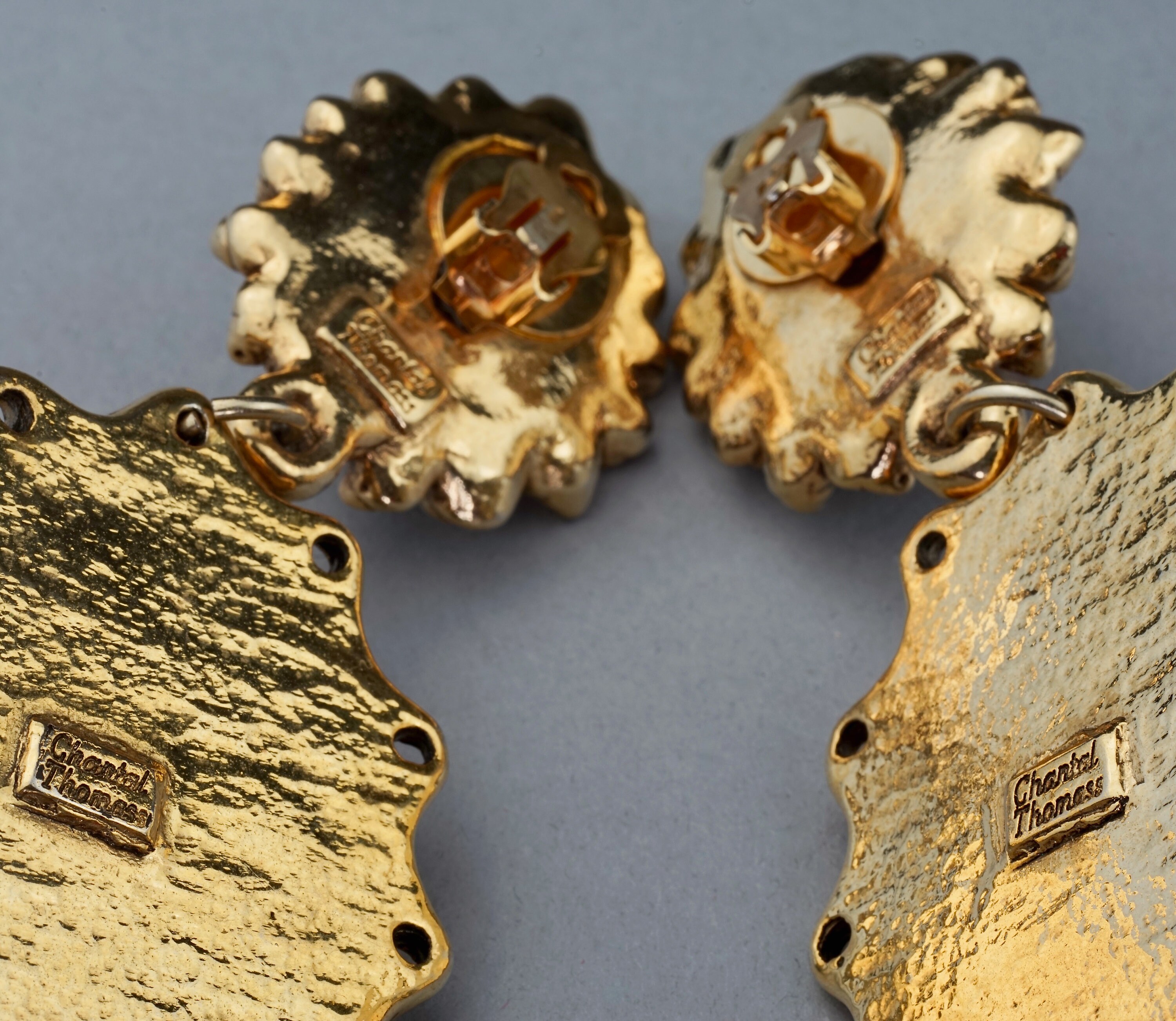 Boucles D'oreilles à Clip Vintage Chantal Thomass - Occasion, Bon état (petit Défaut Au Clip)