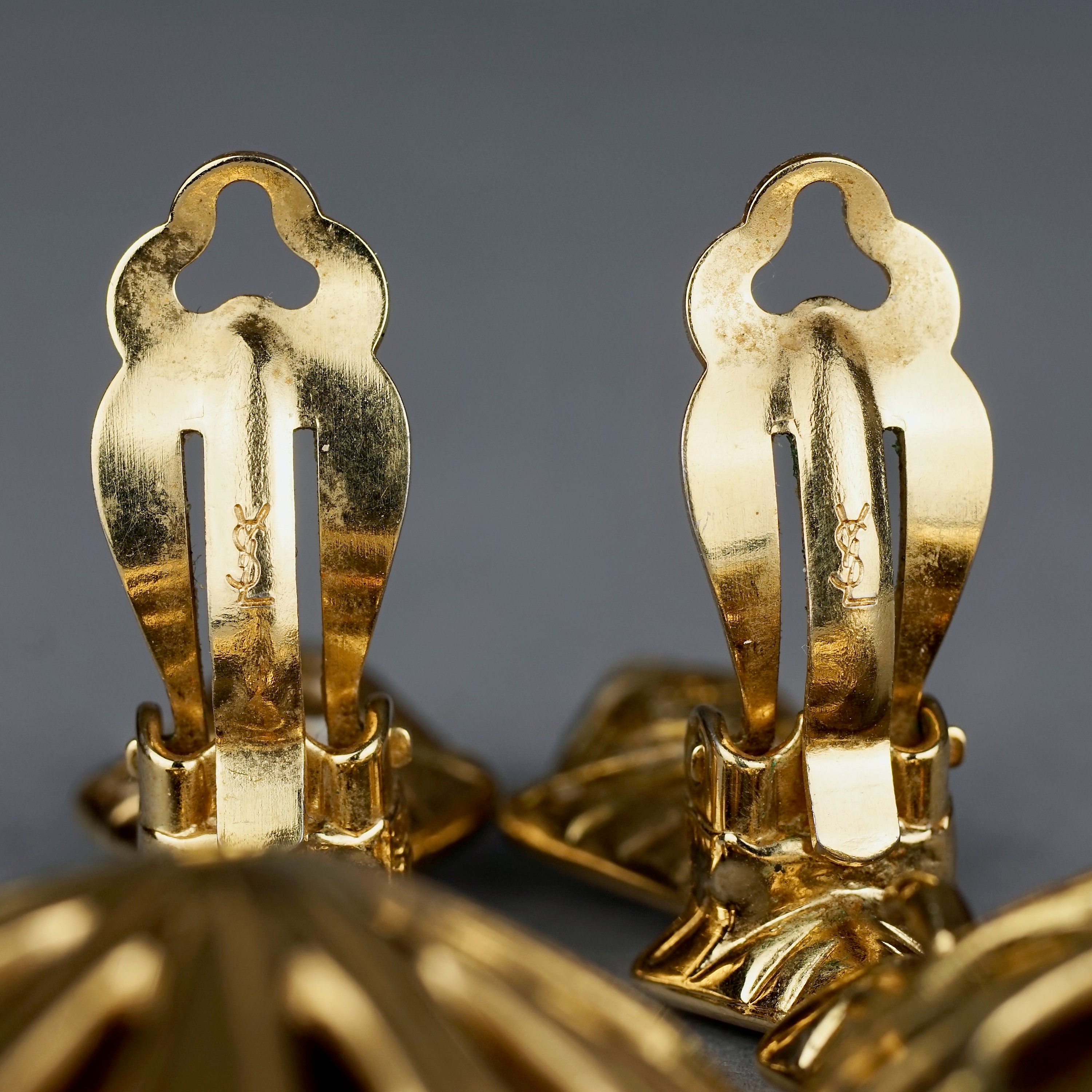 Vintage YVES SAINT LAURENT Ysl Crystal Heart Faceted Vintage YVES SAINT LAURENT Ysl Crystal Heart Faceted