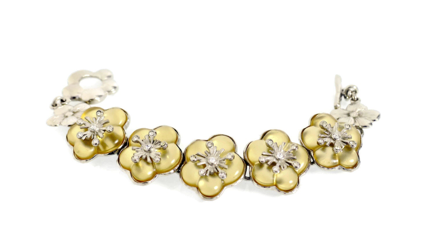 ヴィンテージ ケンゾー パリ ルーサイト フラワー ブレスレット - Etsy