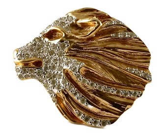 ヴィンテージ YSL ブローチ：ロバート・グーセンスデザイン、ブルー