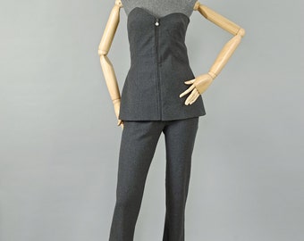 Vintage GIANNI VERSACE Asymmetric Bustier Tube Top Pants Vintage GIANNI VERSACE Asymmetric Bustier Tube Top Pants