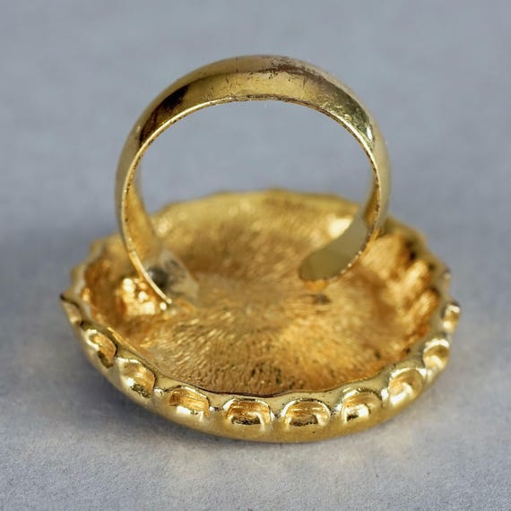 Vintage CHRISTIAN DIOR Logo Dented Bottle Capsule Ring - Etsy