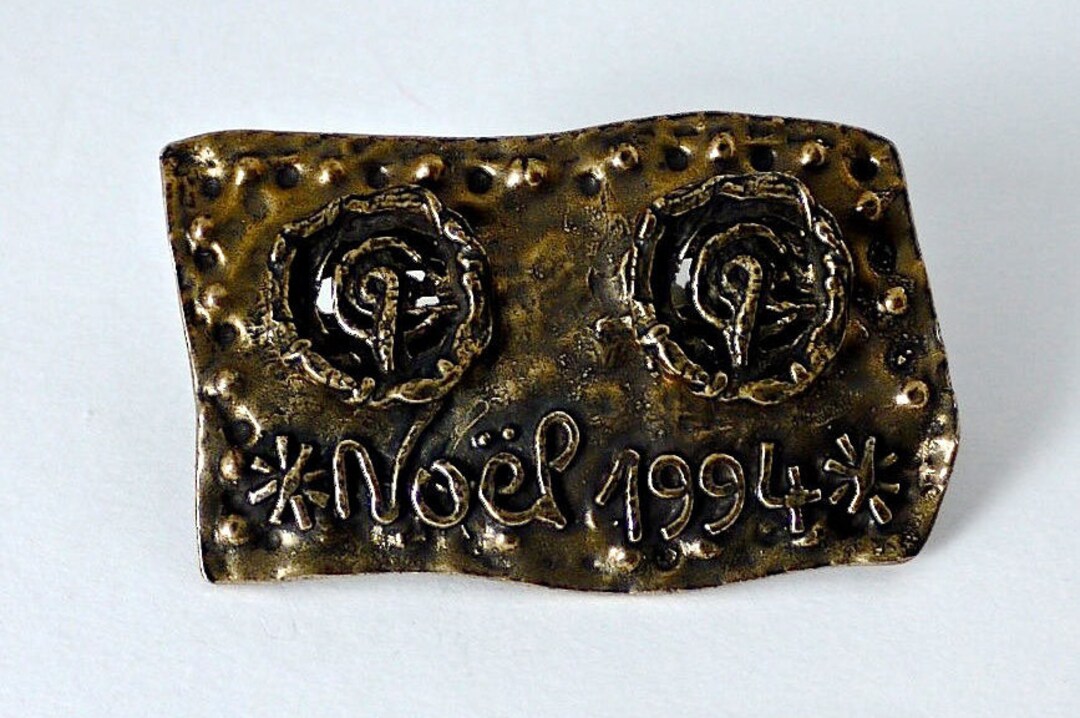 クリスチャンラクロワ　ヴィンテージ　カフス ヴィンテージ 1994 クリスチャン ラクロア 限定版 ロゴプレート カフス