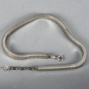 Vintage 1973 Christian Dior silverhalsband med ormkedja från 1973 bild 5