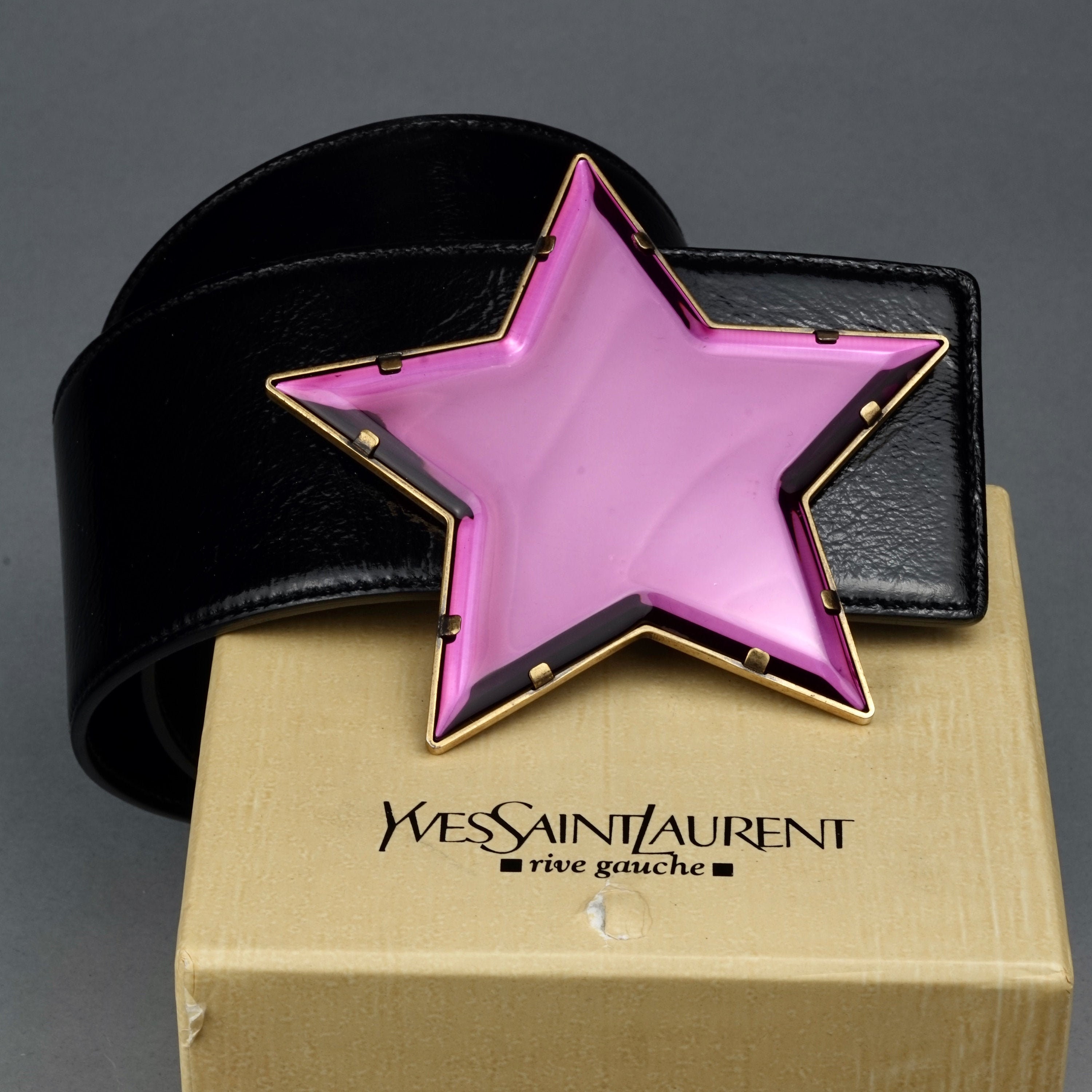Vintage Massive YVES SAINT LAURENT Ysl Star Mirror