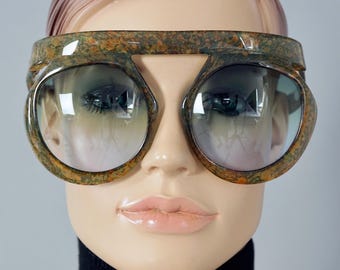 Vintage CHRISTIAN DIOR Lady Gaga Oversized Space Age Sunglasses - Etsy