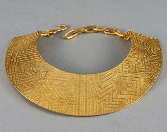 BICHE de BEREヴィンテージ ネックレス ゴールド BICHE DE BERE Paris * Gorgeous Vintage Brutalist Collar