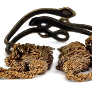 Vintage VALENTINO GARAVANI Runway Snake Tassel Choker Necklace image 7