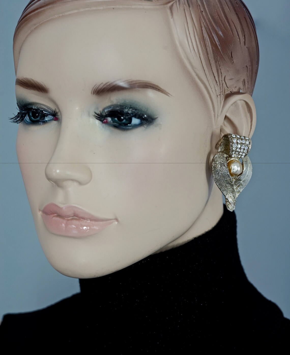 Collier Vintage CLAIRE DEVE - Résine Verte, Métal Doré 24 Carats - Taille Ajustable S,M,L - État Très Bon