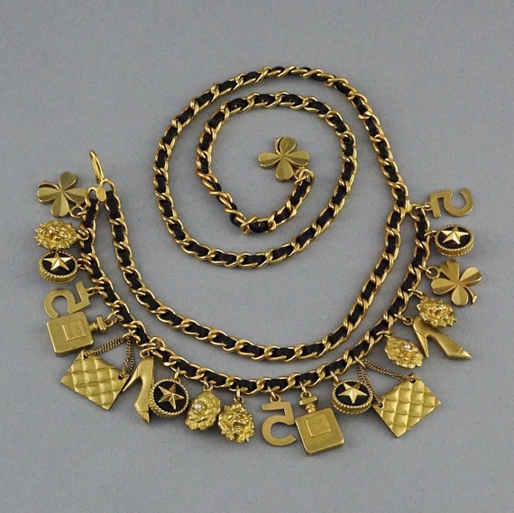 Vintage 1994 CHANEL Lucky Charm Leather 