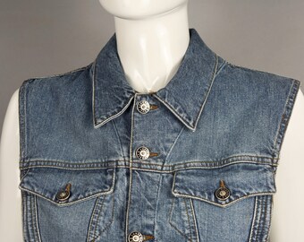 Vintage JEAN PAUL GAULTIER Open Sided Denim Vest - Etsy
