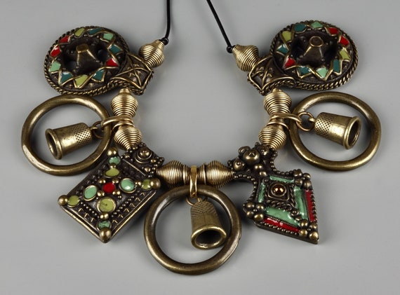 Vintage JEAN PAUL GAULTIER Tribal Enamel Charm Choker Necklace - Etsy Vintage JEAN PAUL GAULTIER Tribal Enamel Charm Choker Necklace - Etsy