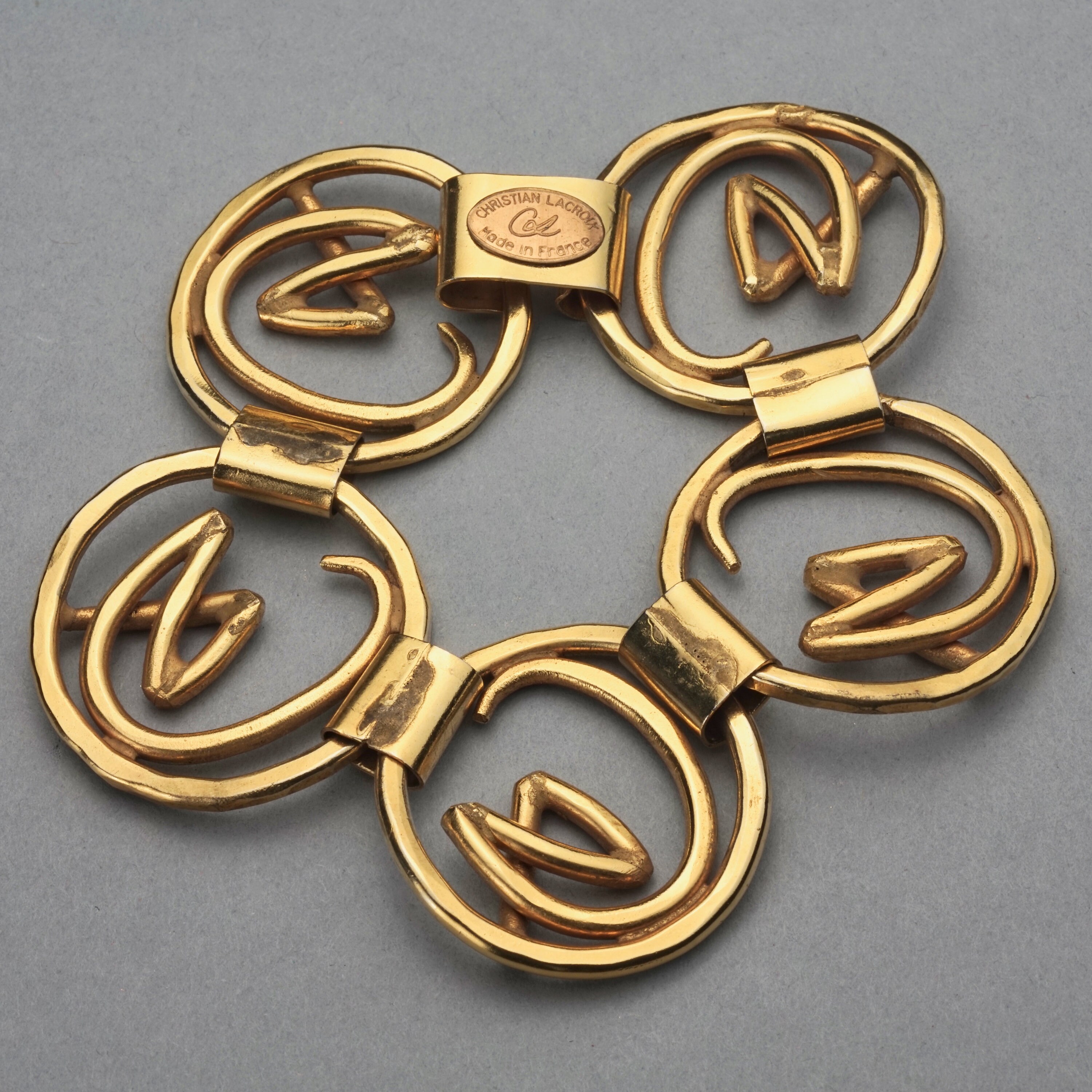 Vintage CHRISTIAN LACROIX Iconic Logo Link Bracelet - Etsy