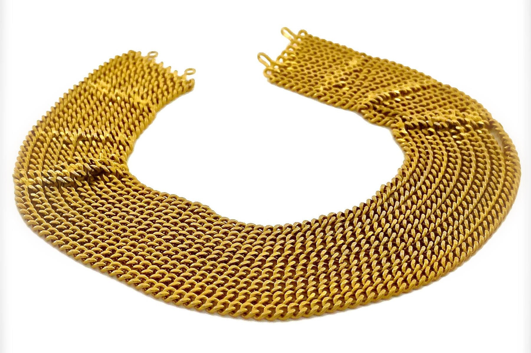 Vintage CHANEL Multi Strand Chain Necklace 