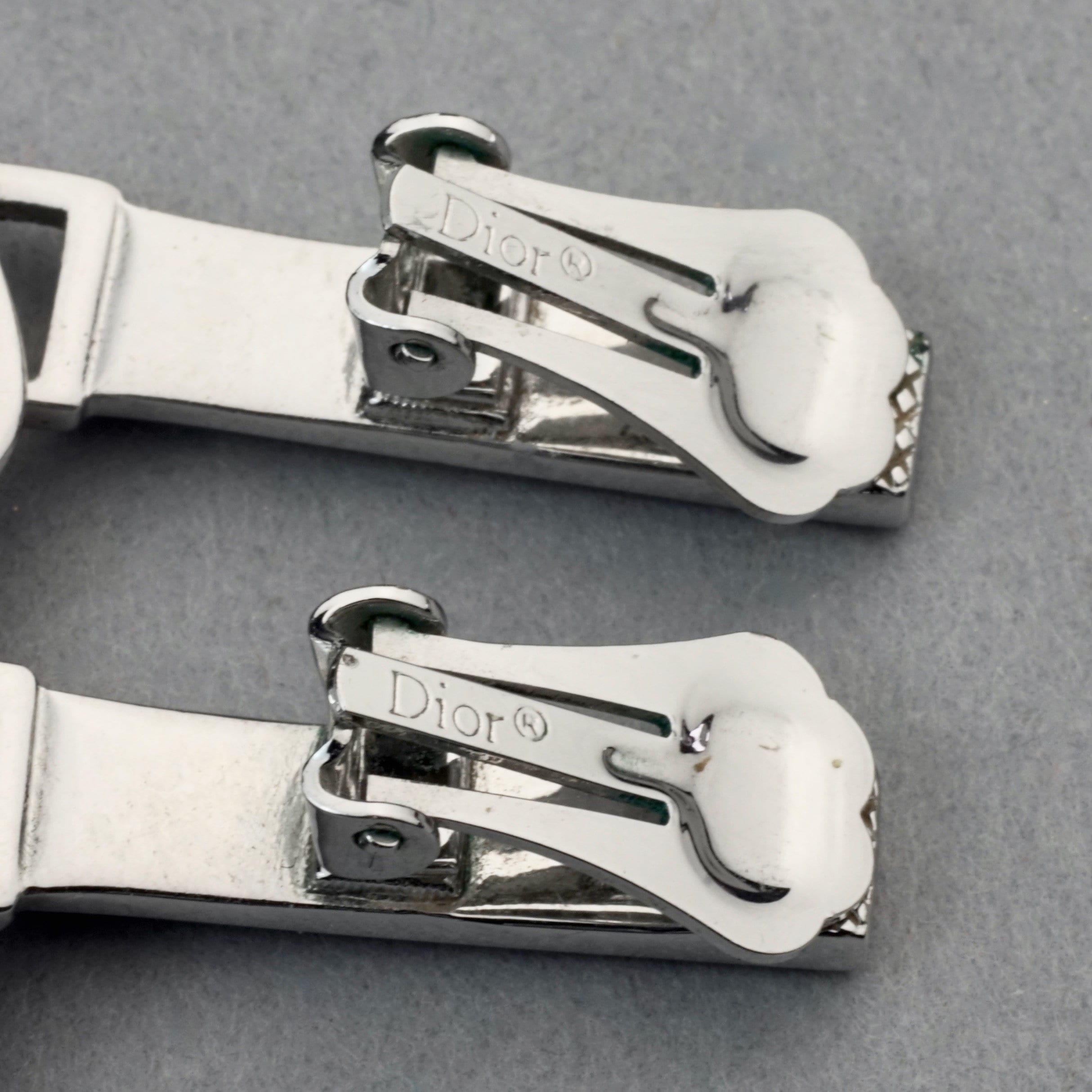 Vintage CHRISTIAN DIOR Logo Zipper Pull Dangling Earrings - Etsy