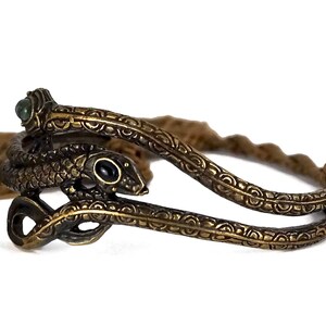 Vintage VALENTINO GARAVANI Runway Snake Tassel Choker Necklace image 4