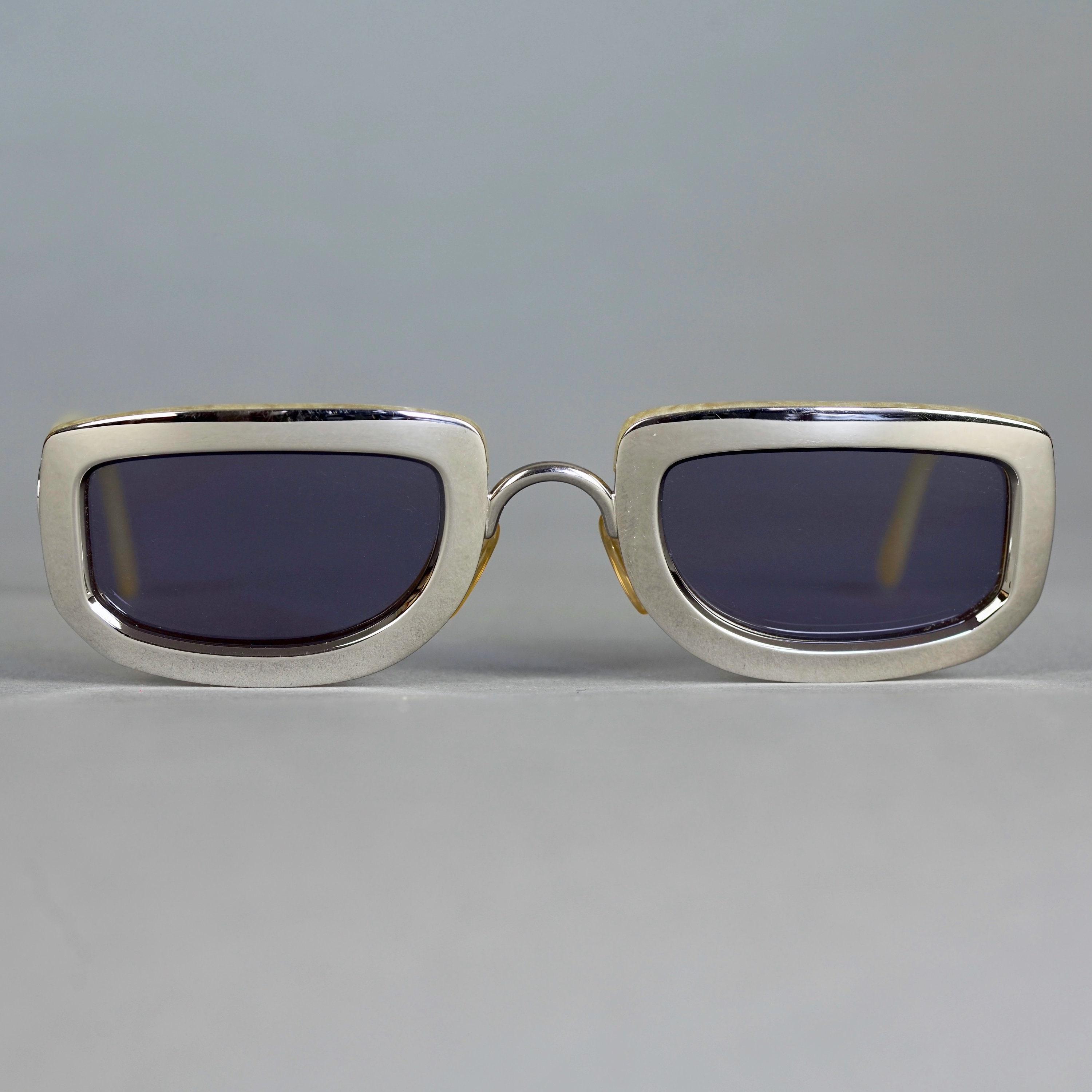 Vintage 1995 CHRISTIAN DIOR Silver Chrome Futuristic Vintage 1995 CHRISTIAN DIOR Silver Chrome Futuristic