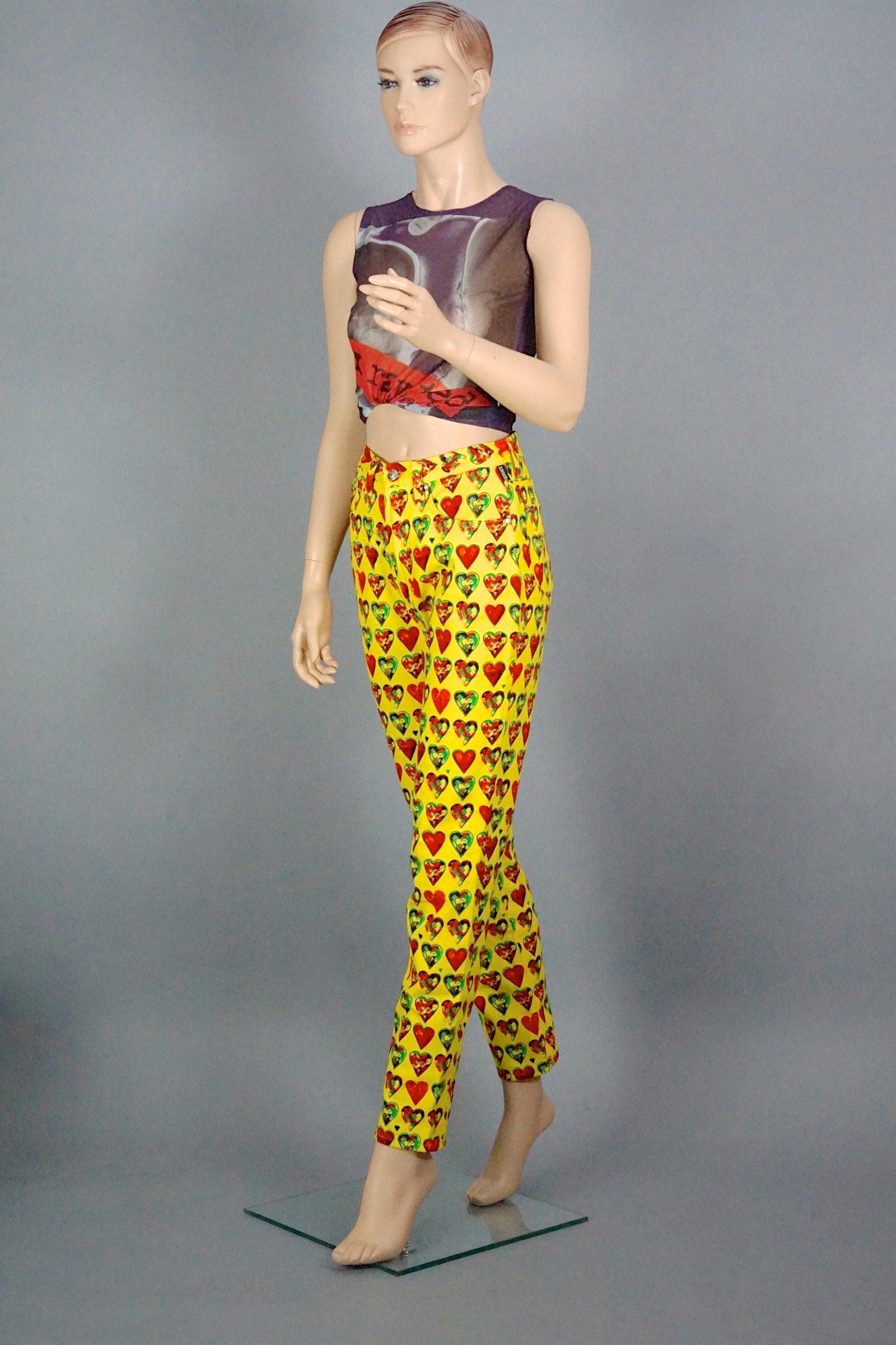 GIANNI VERSACE Spring 1993 Miami Collection Vintage Flag