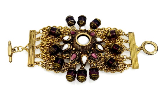 Vintage Massive Claire Deve Charm Bracelet - image 3