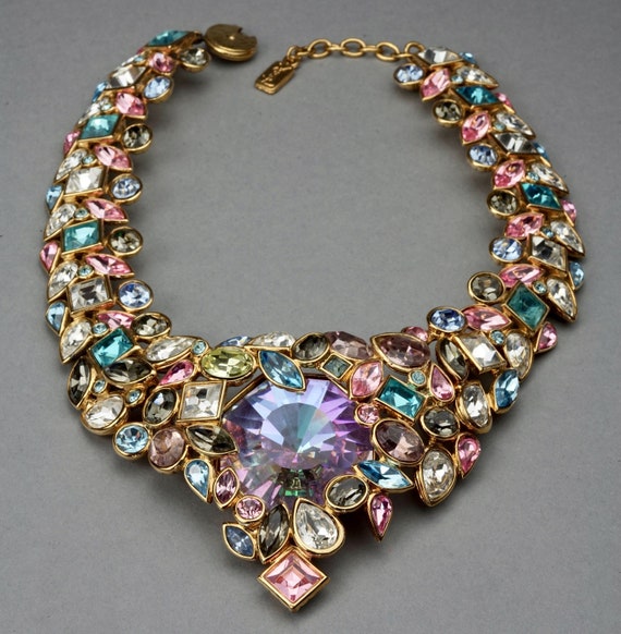 Jeweled statement necklace sale