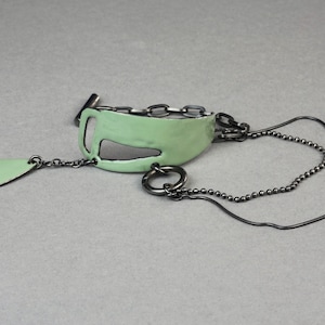 Vintage JEAN PAUL GAULTIER Multi Chain Enamel Bracelet