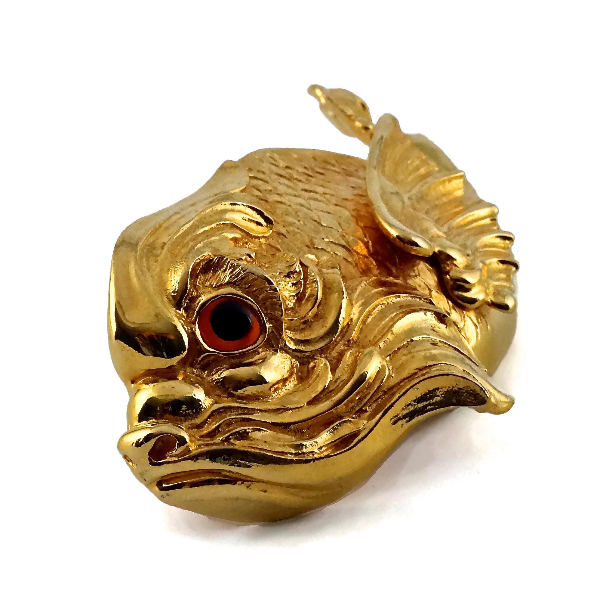 Vintage 1985 CHRISTOPHER ROSS Sculpture Fish Belt Buckle - Etsy