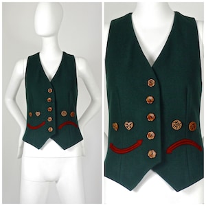 Vintage MOSCHINO Happy Sad Novelty Waistcoat Vest