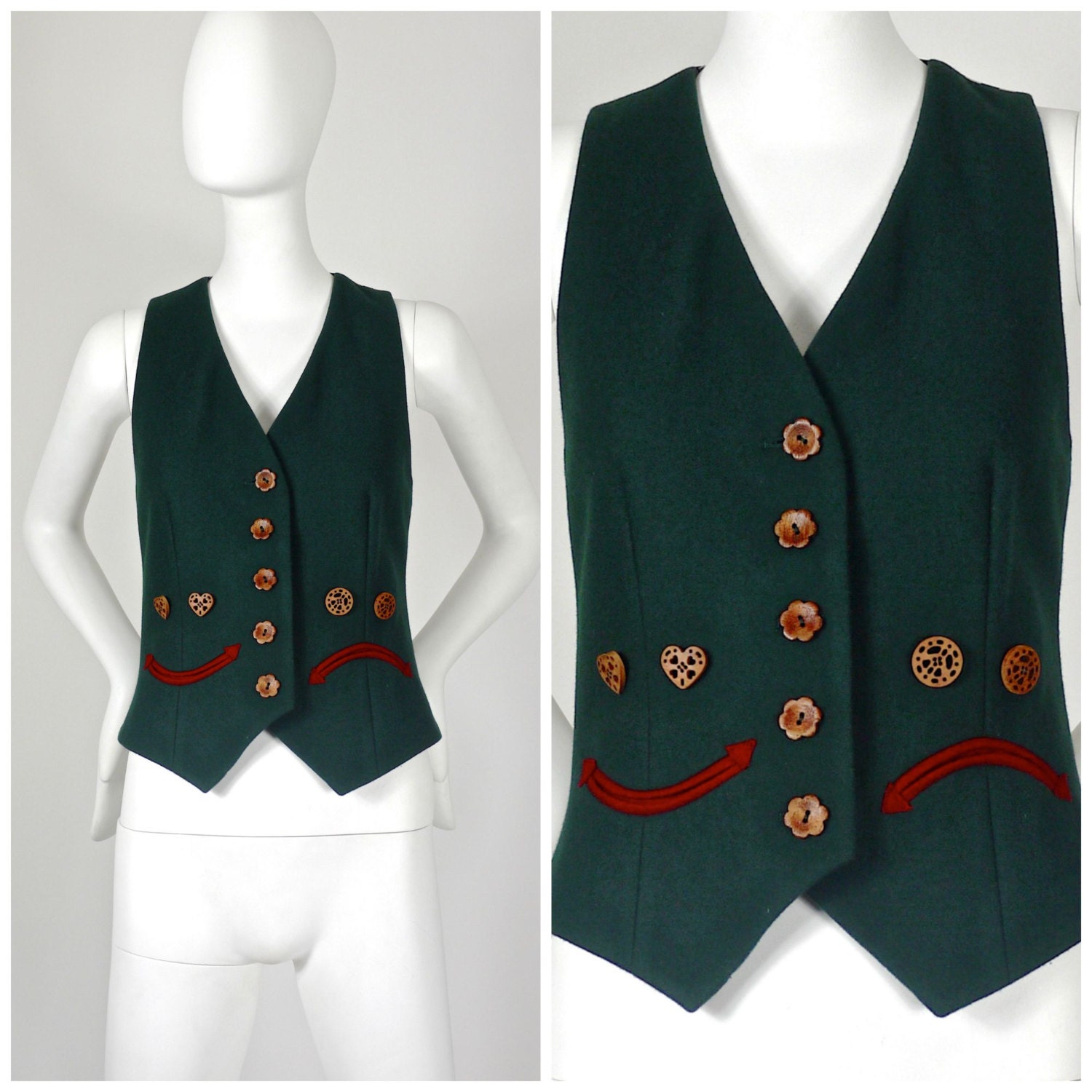 【関税&送料込】Moschino Virgin Wool Vest Vintage Moschino Sweater Vest Wool Pullover Italian Size 54