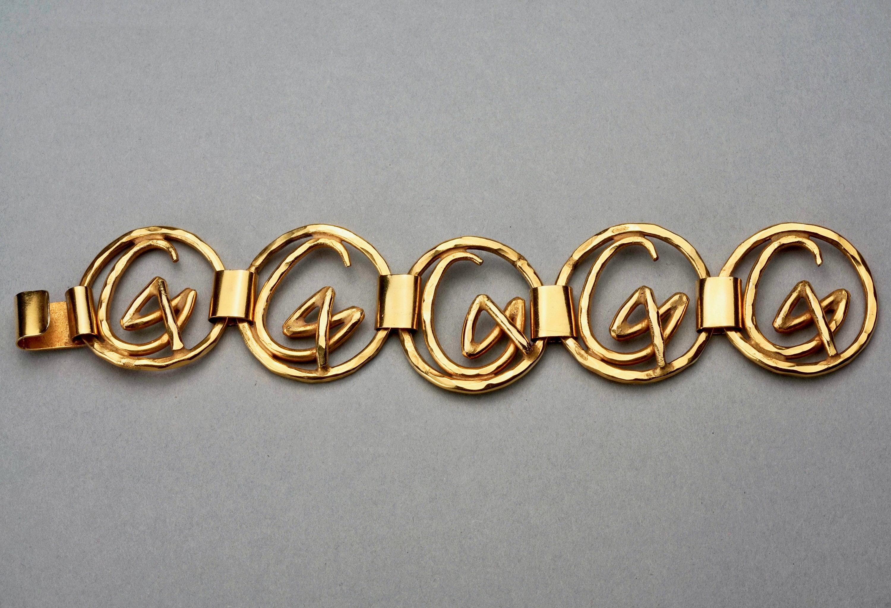 Vintage CHRISTIAN LACROIX Iconic Logo Link Bracelet - Etsy