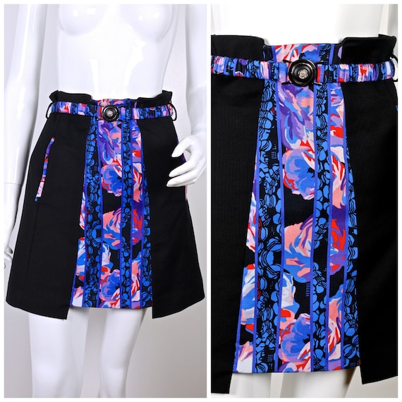 Vintage VERSACE Medusa Asymmetric Skirt