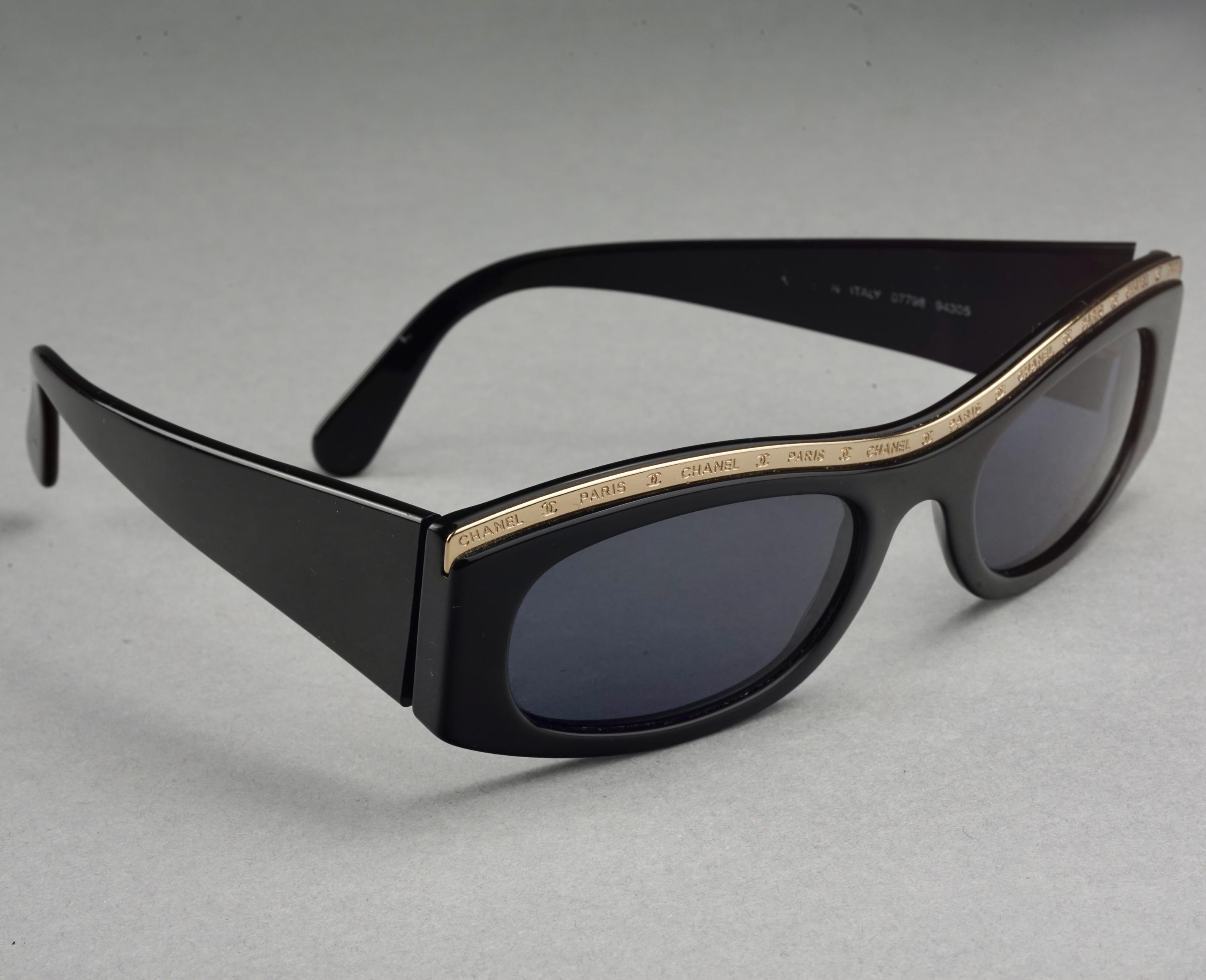 【入手困難】CHANEL べっ甲 柄 sunglasses vintage 黒 入手困難】CHANEL べっ甲 柄 sunglasses vintage 黒