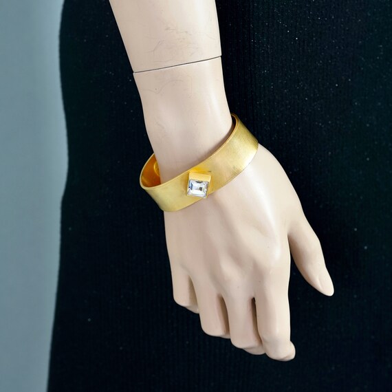 Vintage EDOUARD RAMBAUD Solitaire Cuff Bracelet - Etsy 日本