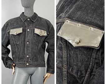 Vintage JEAN PAUL GAULTIER Metal Pocket Denim Jacket - Etsy Vintage JEAN PAUL GAULTIER Metal Pocket Denim Jacket - Etsy