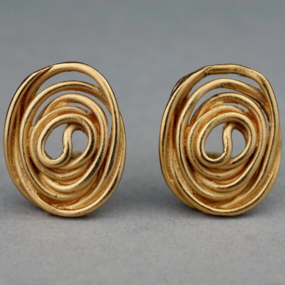 Vintage BALENCIAGA Spiral Earrings