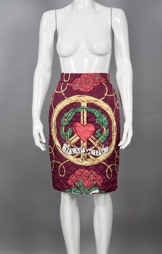 スカート Moschino Printed Pencil Skirt 18949592_41263616_600.jpg