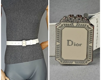 Christian Dior グレー ロゴベルト Christian Dior ベルト グレー/ホワイト Vintage CHRISTIAN DIOR Logo