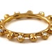 Bracelet Design étoiles Alexis Lahellec Vintage Années 1990 - New Old Stock - Doré