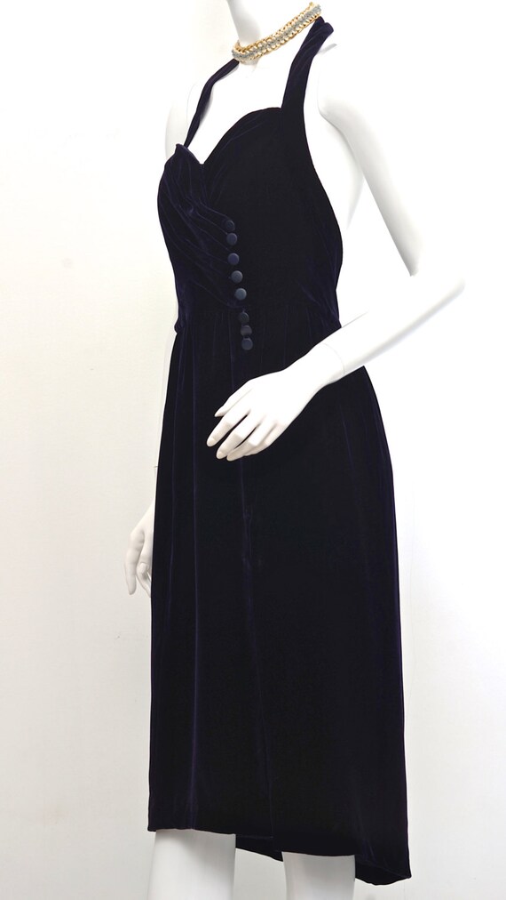 Vintage CHANEL BOUTIQUE Velvet Halter Formal Dress - Etsy Vintage CHANEL BOUTIQUE Velvet Halter Formal Dress - Etsy