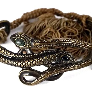 Vintage VALENTINO GARAVANI Runway Snake Tassel Choker Necklace image 6