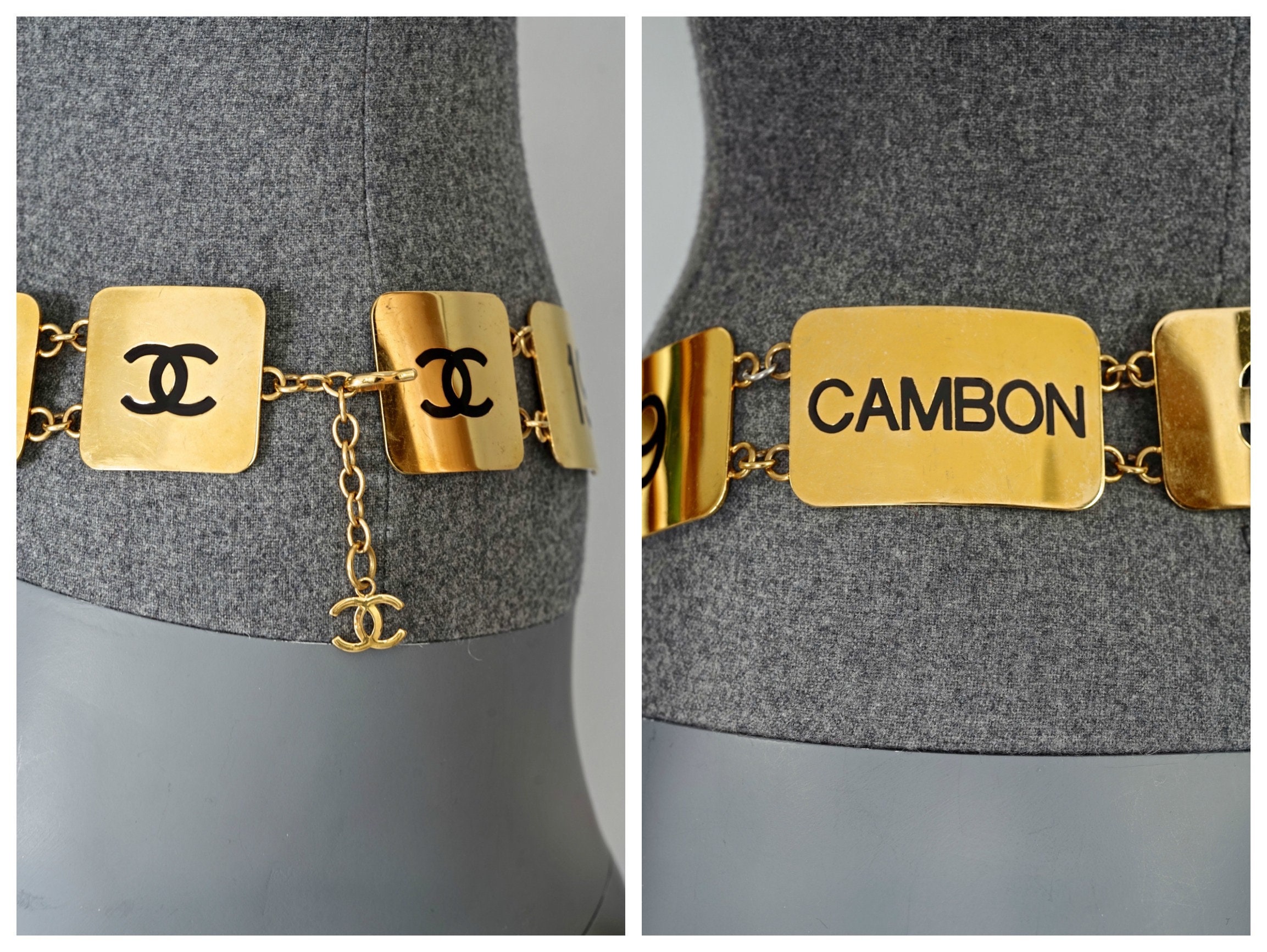 Pinstripe Pants - Chanel Belt - Chanel Chain Belt - Vintage Chanel - Louis  Vuitton Reverse Monogram Camera Box Bag - L…