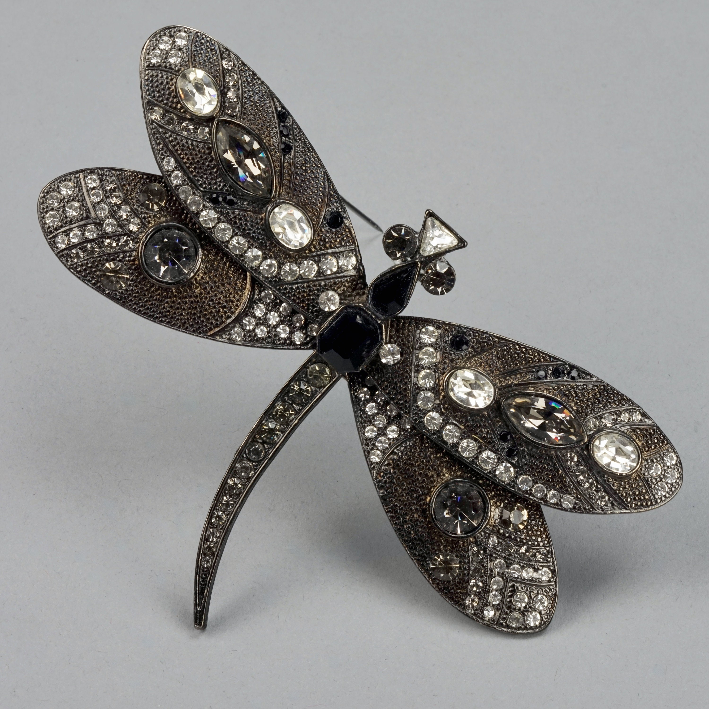 Broche Vintage Libellule En Métal Doré - Signée Jean Louis SCHERRER PARIS