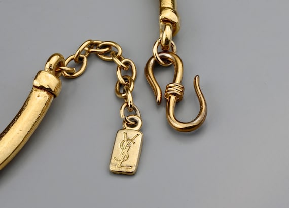 Vintage YVES SAINT LAURENT by Robert Goossens Sun Face Necklace - Etsy